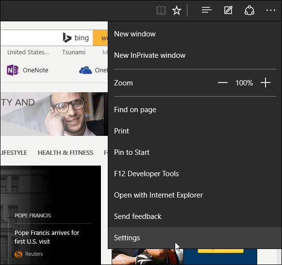 1 Microsoft Edge-innstillinger