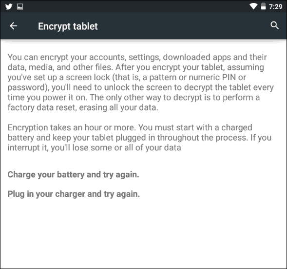 Android 5 oppdaterer strømkrav