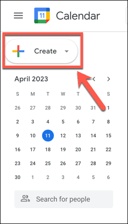 google kalender opprette