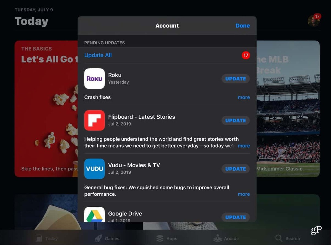 Slik finner du og oppdaterer apper manuelt på iOS 13 i App Store