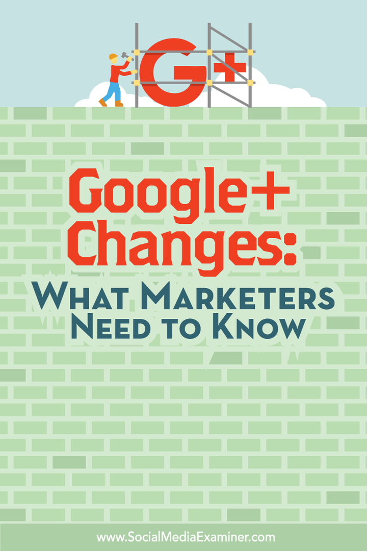 hva markedsførere trenger å vite om endringer i google +
