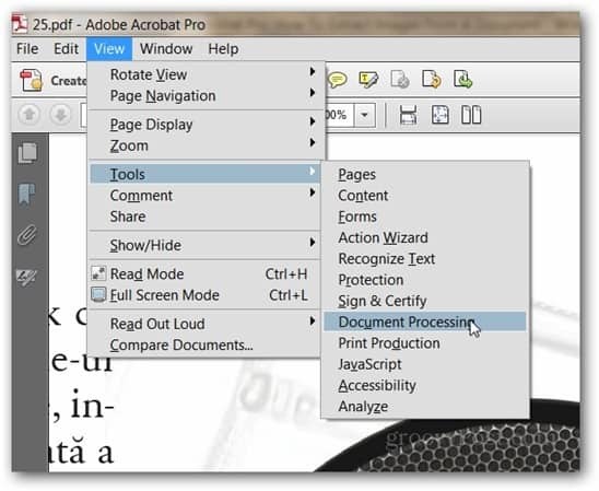 Adobe Acrobat Pro eksport bilder visningsverktøy dokumentbehandling