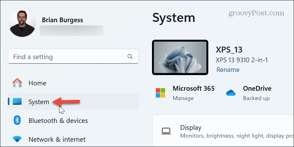 systeminnstillinger windows 11