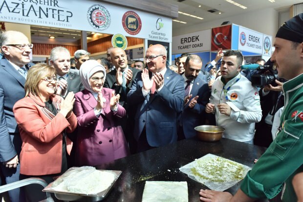 Førstedamen Erdoğan besøkte Gaziantep-messen