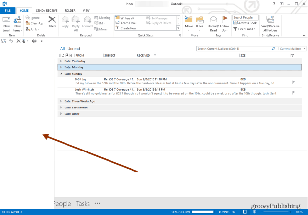 Sikkerhetsproblem som er oppdatert i Outlook og hvordan du løser tomme Outlook 2013-mapperuten