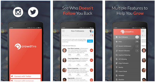 Crowdfire hjelper deg med å publisere på Twitter og Instagram, administrere følgere og mer.