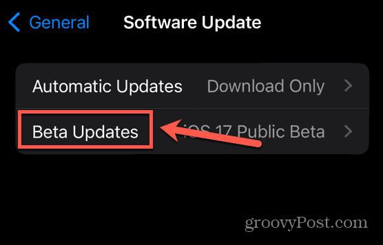 iphone beta oppdateringer