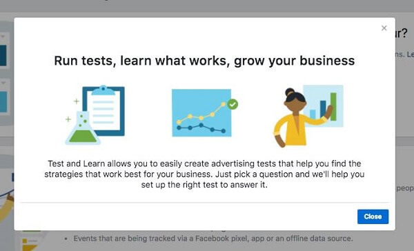 Facebook Business Manager lanserer et nytt Test and Learn Tool.