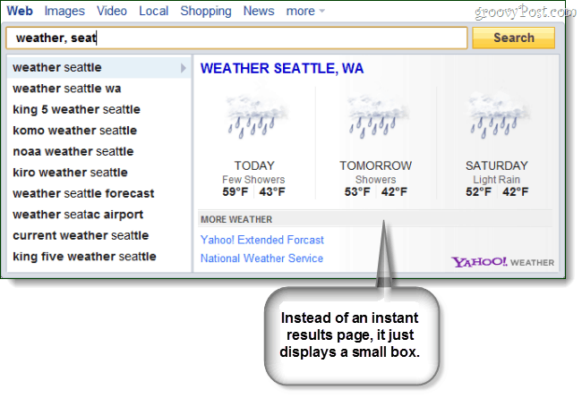 Yahoo lanserer "Search Direct" som svar på Google Instant