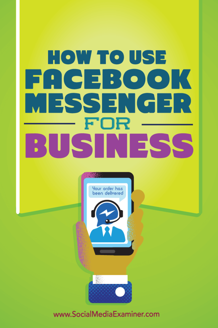 facebook messenger for business