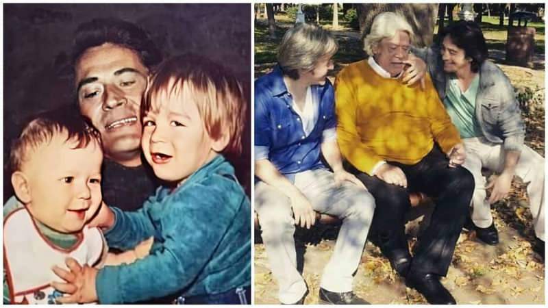 Cüneyt Arkın delte sine bilder tatt for 40 år siden med barna sine