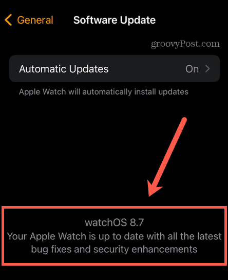 Apple Watch oppdatert