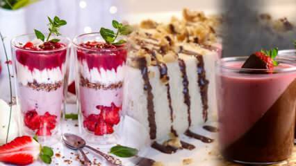 Øker melkesøt dessert vekt? Hvor mange kalorier er lette desserter? Fit melke dessertoppskrift