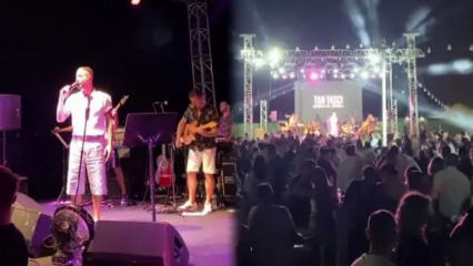 Sosiale avstandsregler ble brutt på den unge sangeren Tan Taşçı-konsert!