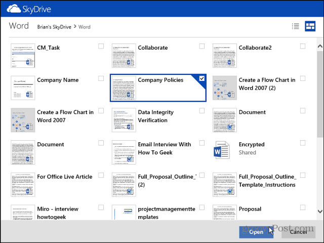 Hvordan dele filer fra SkyDrive i Outlook.com