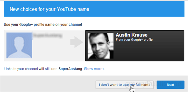 Slik forhindrer du at Google ber om det virkelige navnet ditt på YouTube