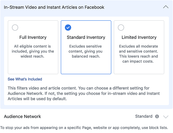 Facebook introduserte et nytt lagerfilter som vil gjøre det lettere for annonsører å kontrollere merkevaresikkerhetsprofilen deres på tvers av forskjellige medier.