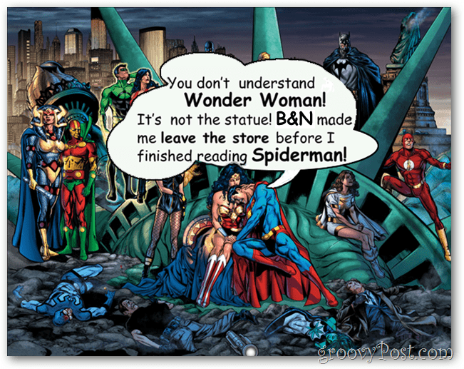 b & n sparker ut DC tegneserier