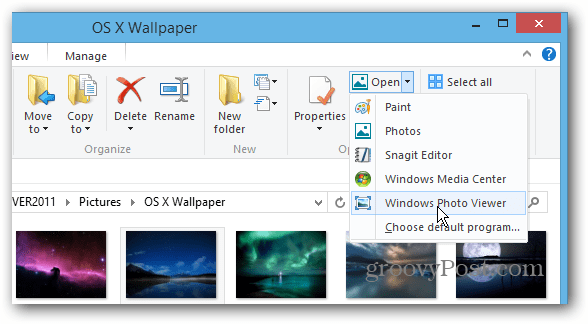 Velg Program Windows Explorer