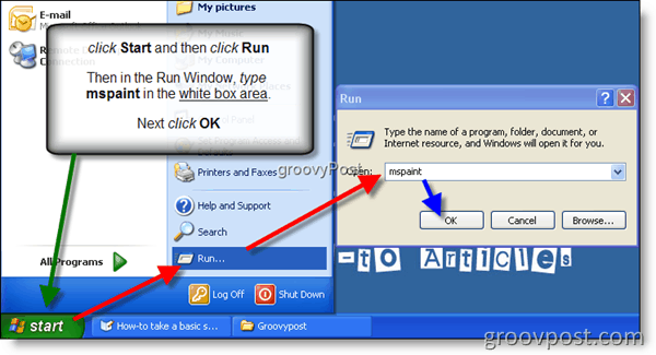 Ta et skjermbilde i Windows XP