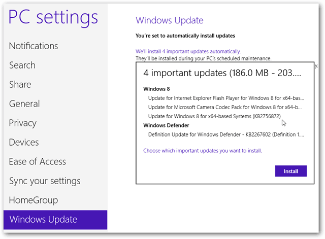 Store Windows 8-oppdateringer