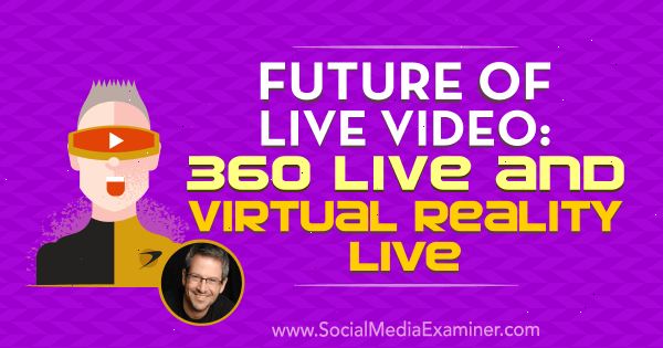 Future of Live Video: 360 Live og Virtual Reality Live med innsikt fra Joel Comm på Social Media Marketing Podcast.