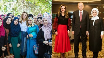 Jordan-dronning Rania Al Abdullah mote og kombinasjoner