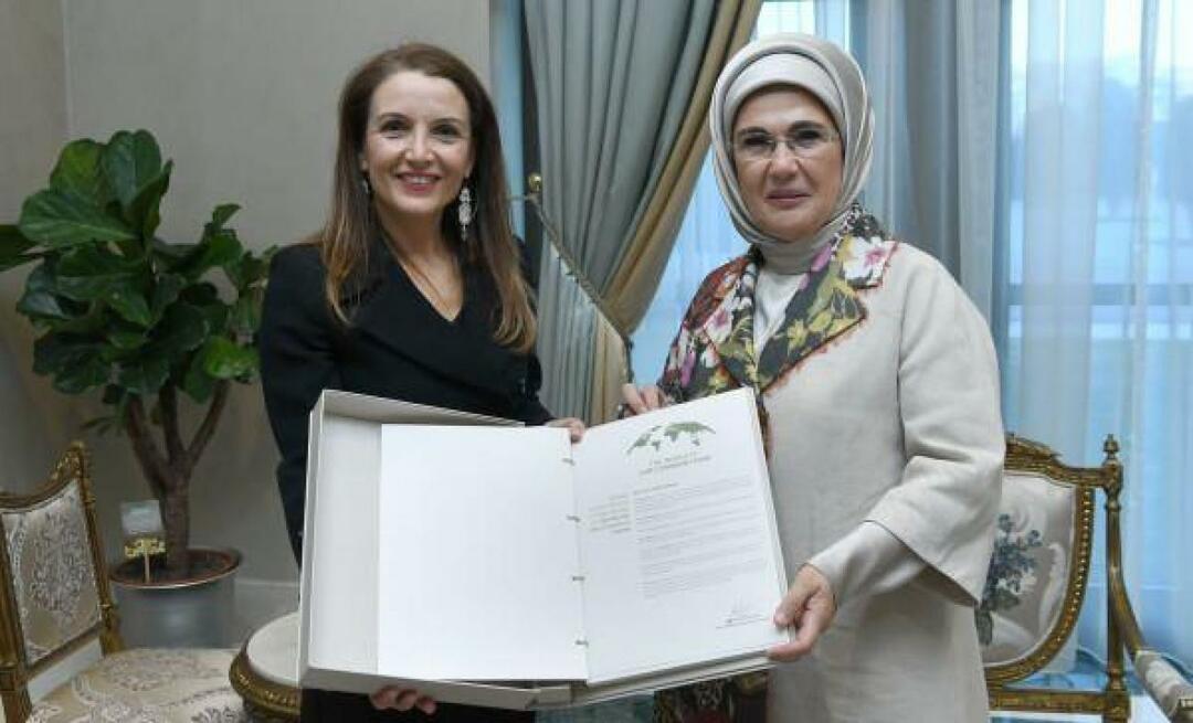 Emine Erdogans takk til UNICEF Türkiye-representant Regina de Dominicis