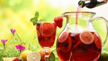 Rød frukt kald te oppskrift