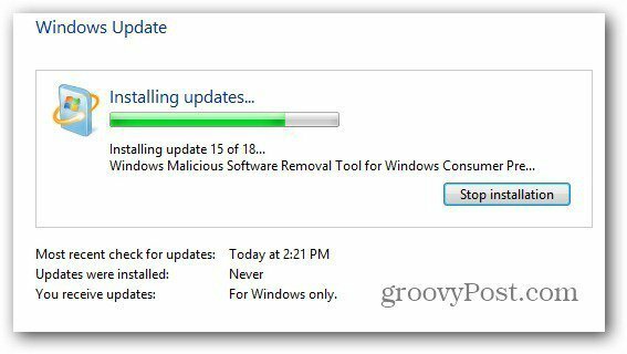 Windows-oppdateringer