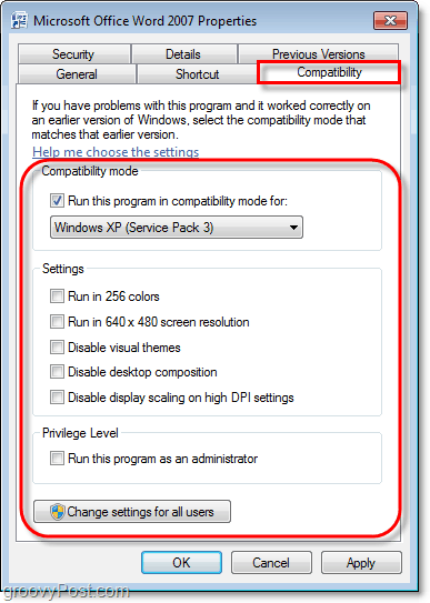hvordan du ser på kompatibilitetsinformasjonen for et Windows 7-program