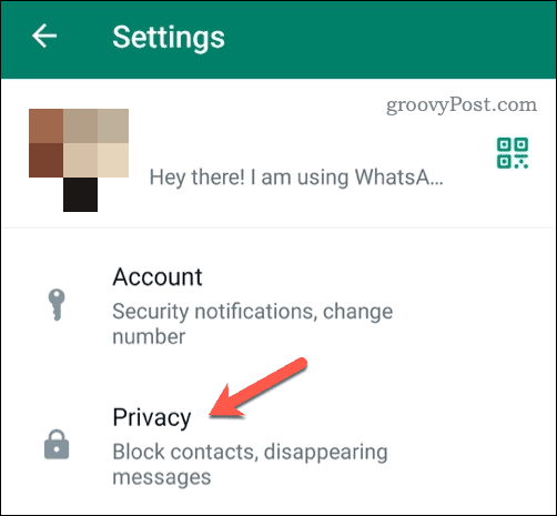 Åpne Androids personverninnstillinger