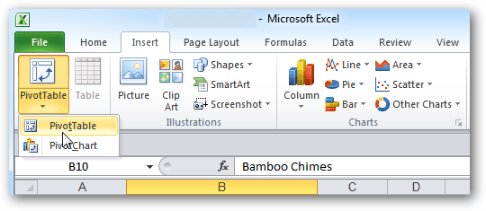 Hvordan lage pivottabeller i Microsoft Excel