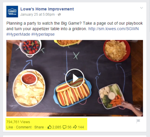 lowes home improvement video innlegg på facebook