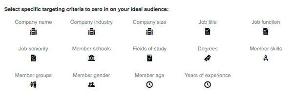 Du kan legge til flere målrettingsalternativer i LinkedIn-kampanjen din.