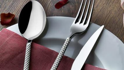 Hva bør tas i betraktning når du kjøper gaffel, skje og kniv?