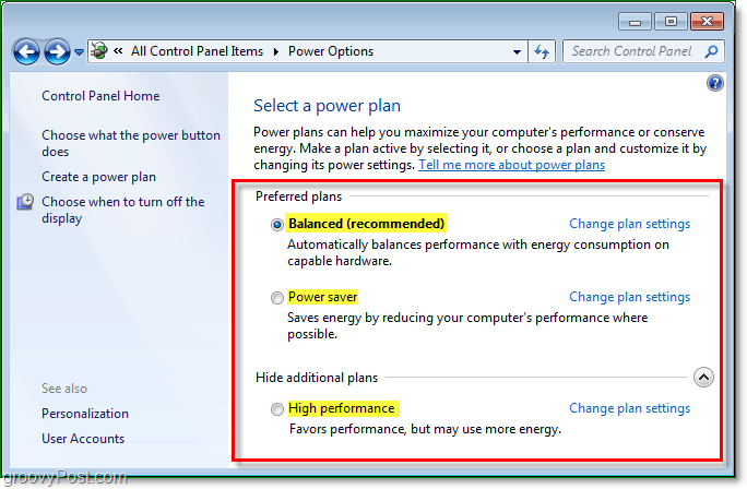 Administrer innstillinger for strømsparing av Windows 7 [Slik gjør du det]