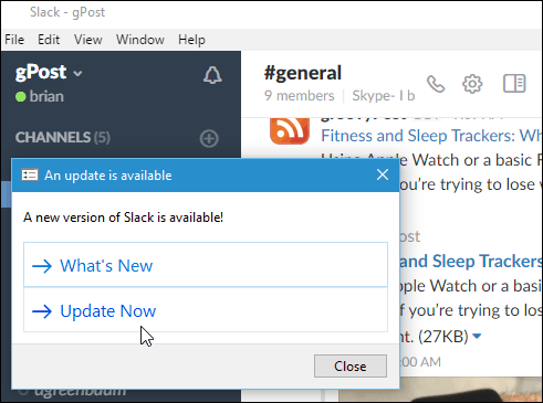 Slack Windows Desktop App Oppdatert til 2.0.2