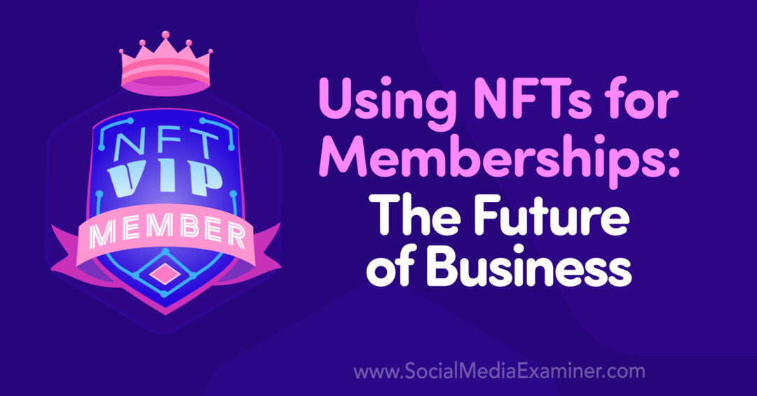 Bruke NFT-er for medlemskap: The Future of Business: Sosiale medier-eksaminator