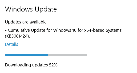 Microsoft gir ut Windows 10 kumulativ oppdatering (KB3081424)