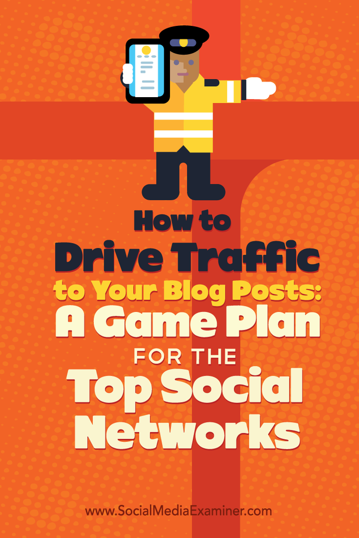 Hvordan lede trafikk til blogginnleggene dine: En spillplan for de beste sosiale nettverkene: Social Media Examiner