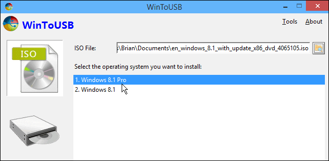 Kjør en bærbar versjon av Windows fra en USB-stasjon