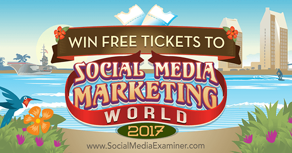 Vinn gratis billetter til Social Media Marketing World 2017 av Phil Mershon på Social Media Examiner.