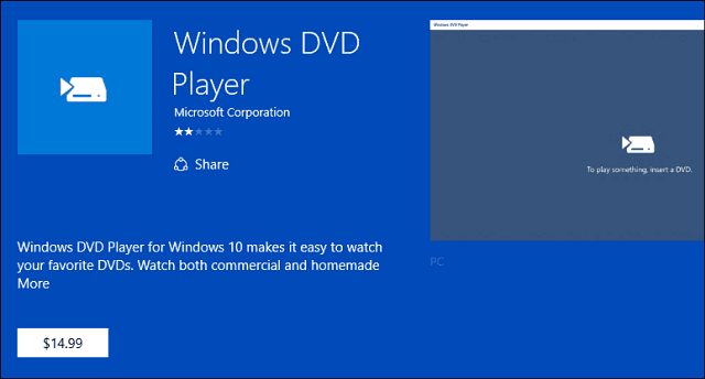 Windows DVD Player-app