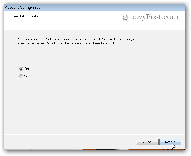 Outlook.com Outlook Hotmail Connector - Konfigurer klienten - 2