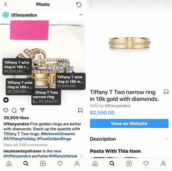Slik forbedrer du Instagram-bilder, et innlegg som kan kjøpes av Tiffany & Co.