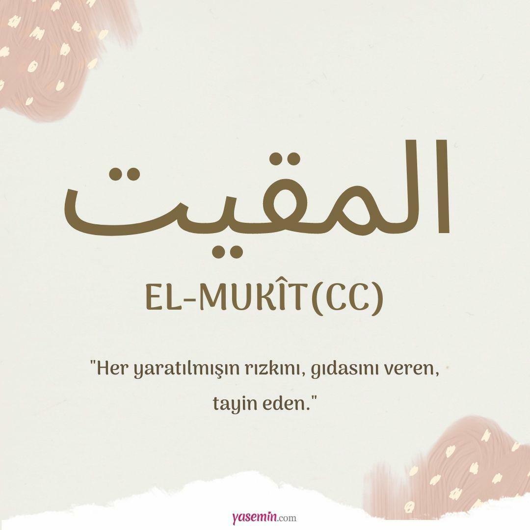Hva betyr al-Mukit (cc)?