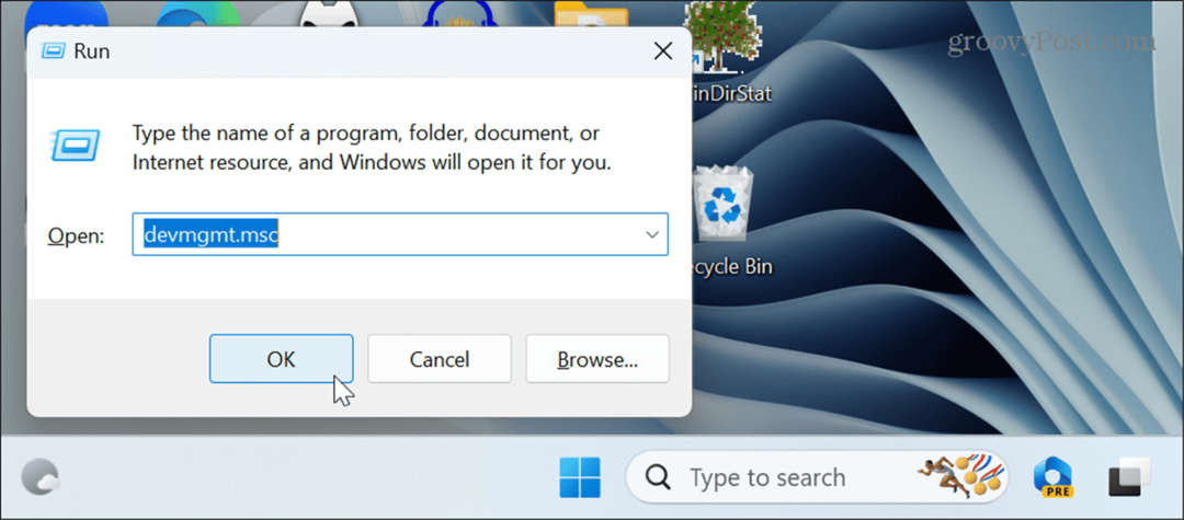 Åpne Enhetsbehandling på Windows 11