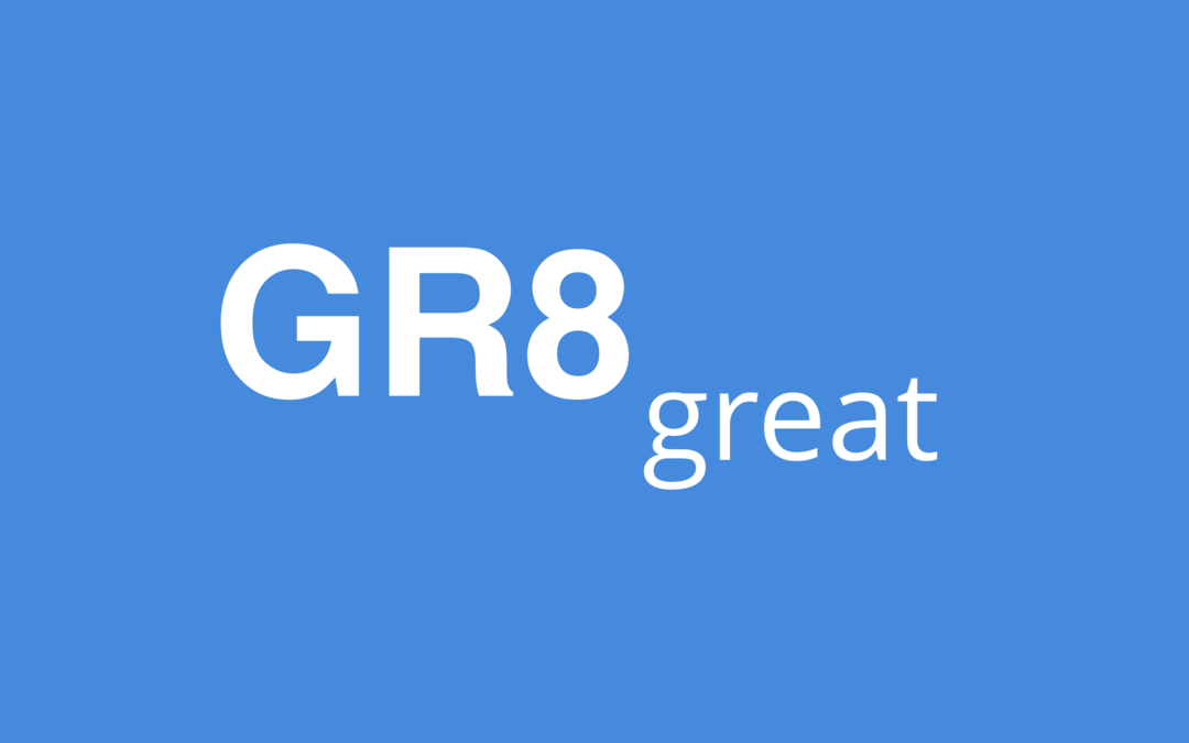 Hva betyr GR8 og hvordan bruker jeg den?