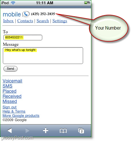 Slik sender du gratis tekster fra din mobile nettleser med Google Voice